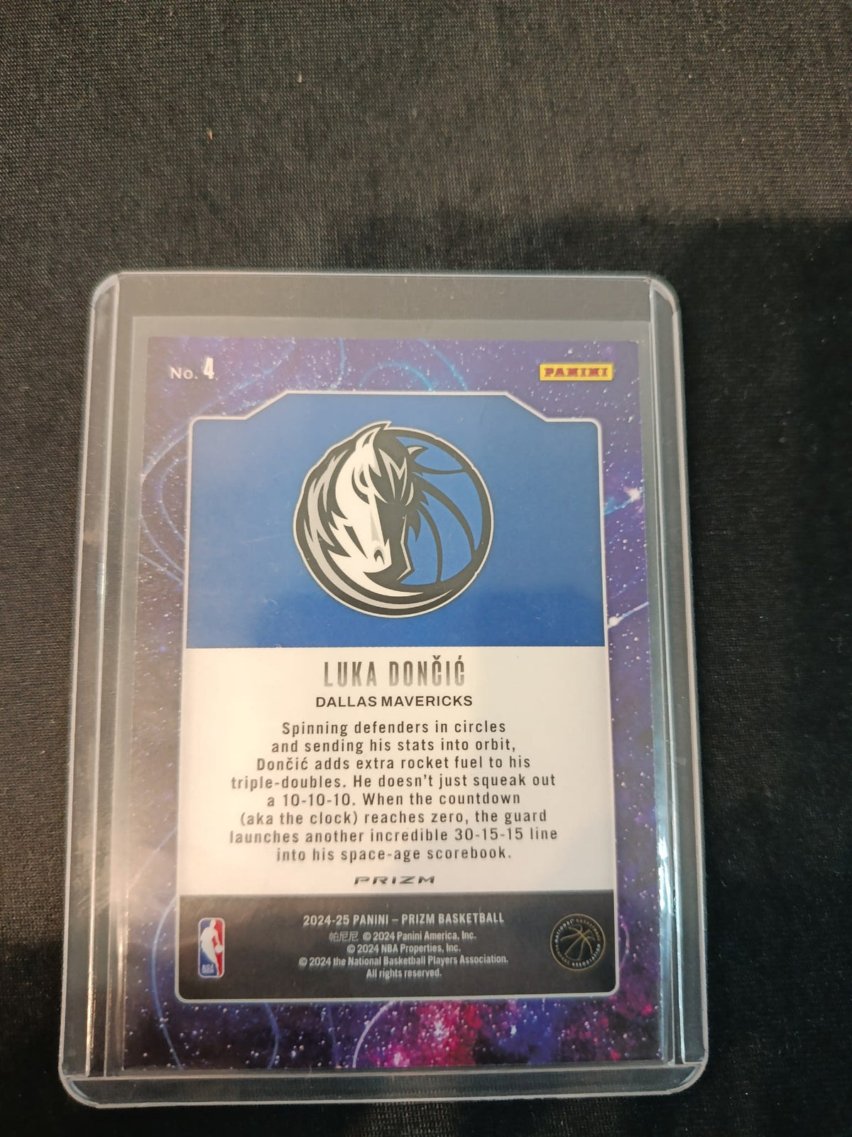 2024-25 Panini Prizm Deep Space Luka Dončić Green #4 - view 2