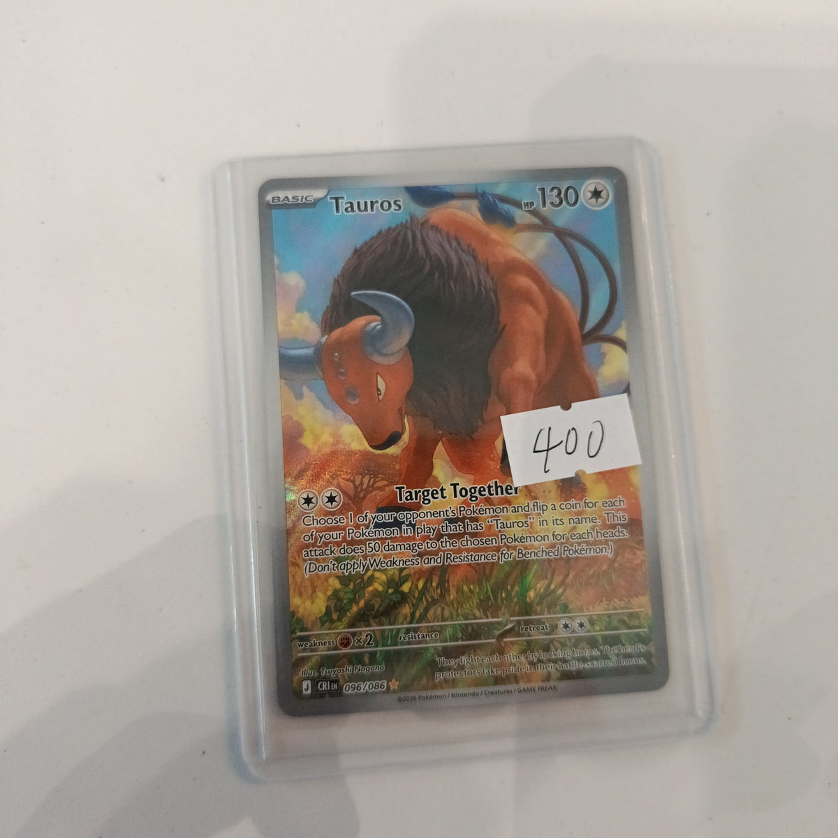 Pokemon Tauros Crimson Haze (CRI) #096/086 2026 (English) 096/086