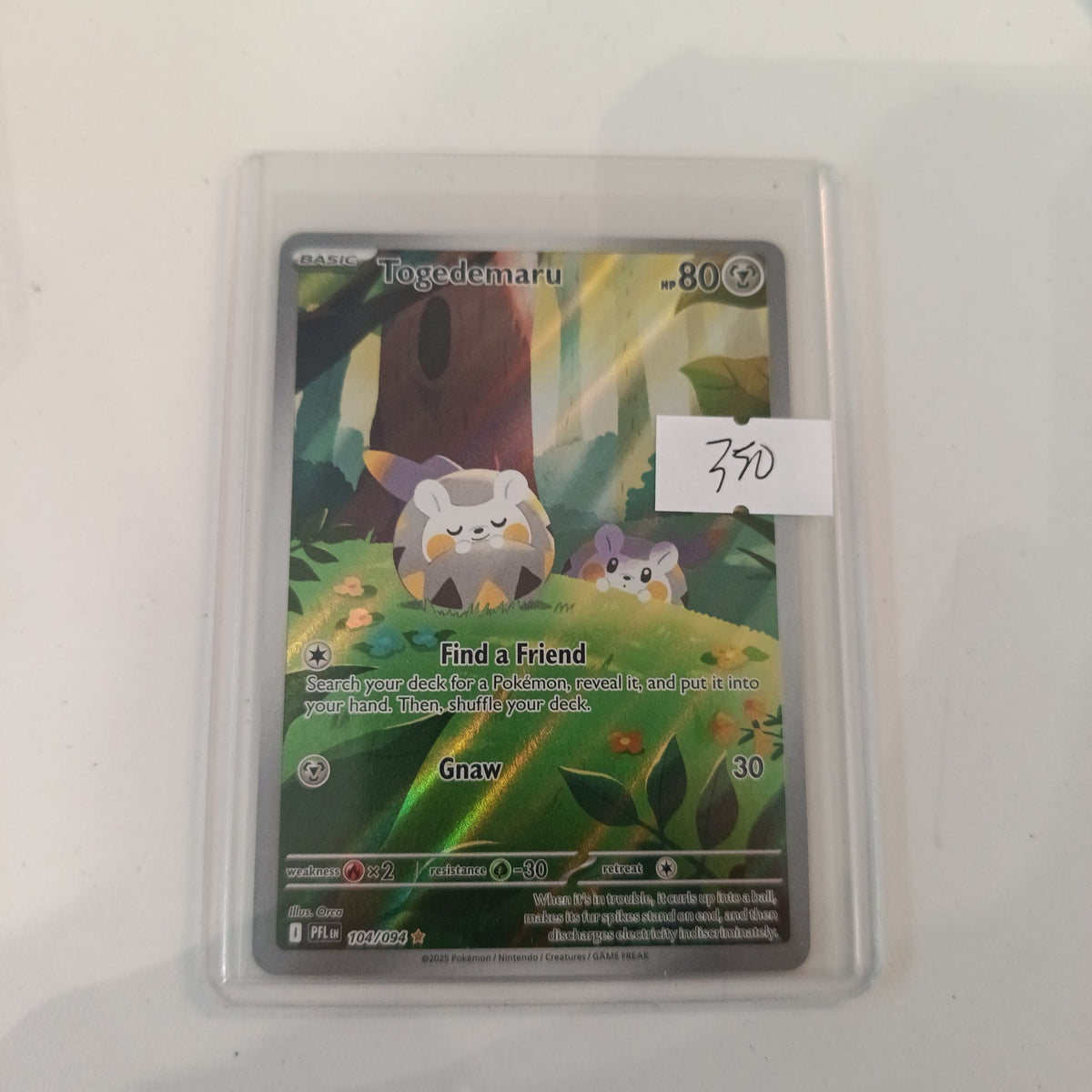 Pokemon Togedemaru PFIA (Prismatic Evolutions) #104/034 2025 (English) 104/034