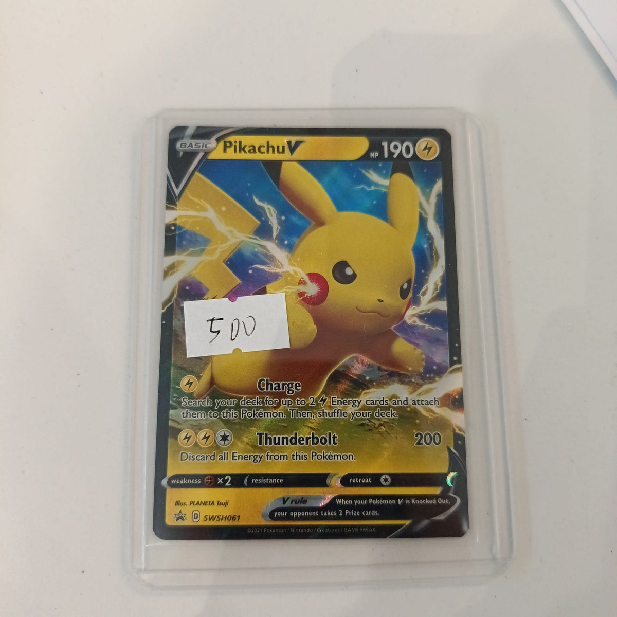 Pokemon Pikachu V SWSH061 #SWSH061 2021 (English)