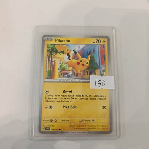 Pokemon Pikachu PAF (Paldean Fates) #018/091 2024 (English)