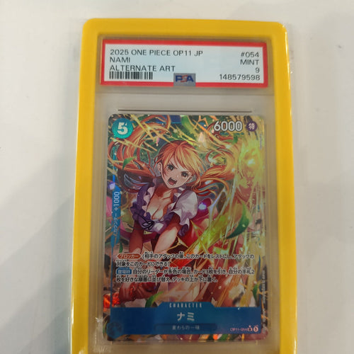 Bandai OP-11 Alternate Art Nami #054 PSA 9