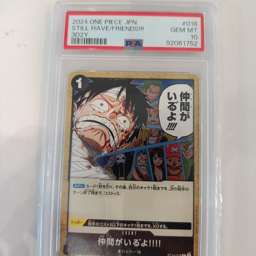 One Piece Card Game ST14 Still Have/Friends!!!! #016 PSA 10