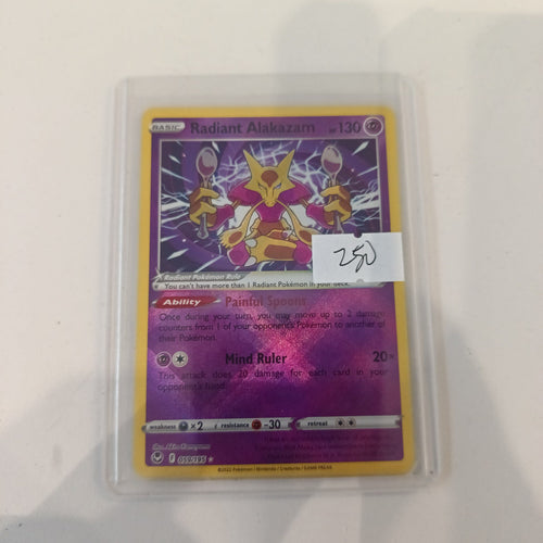 Pokemon Radiant Alakazam Silver Tempest #059/195 2022 (English)