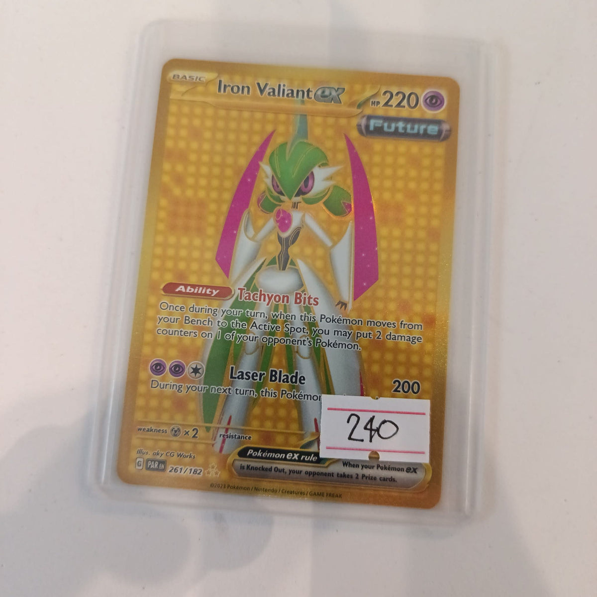 Pokemon Iron Valiant ex Paradox Rift (SV4) #261/182 2023 (English)