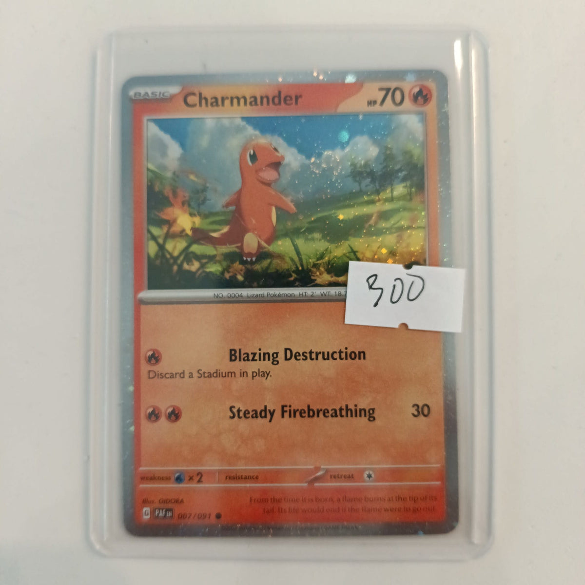 Pokemon Charmander PAF (Paldean Fates) #007/091 2024 (English)