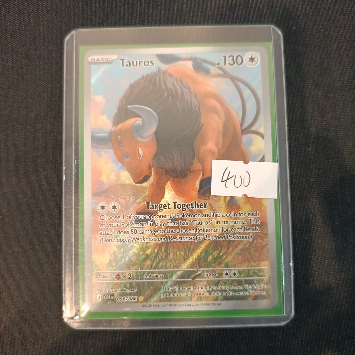 Pokemon Tauros CRI #096/086 2026 (English)