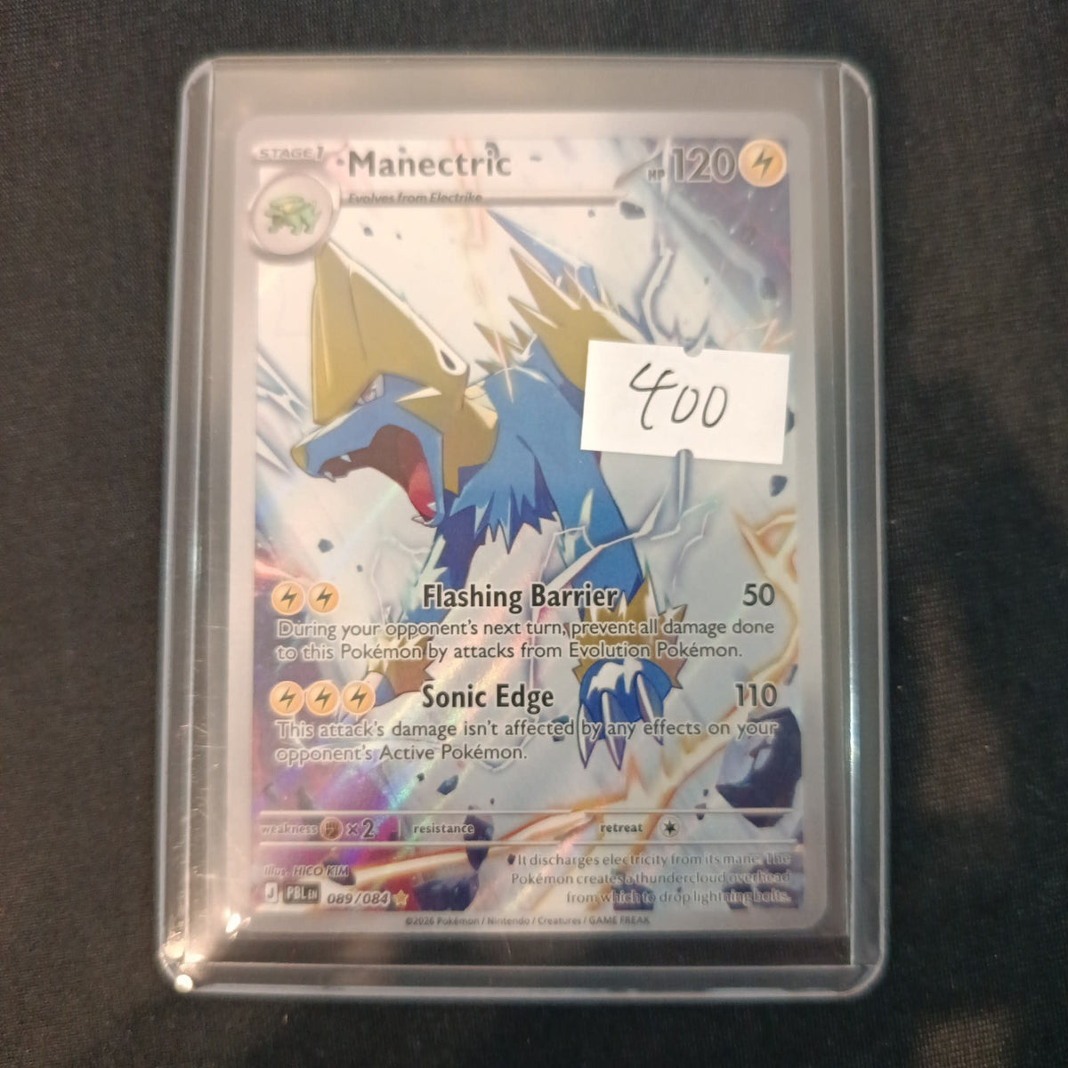 Pokemon Manectric PBL (Prismatic Evolutions) #089/084 2025 (English) 089/084
