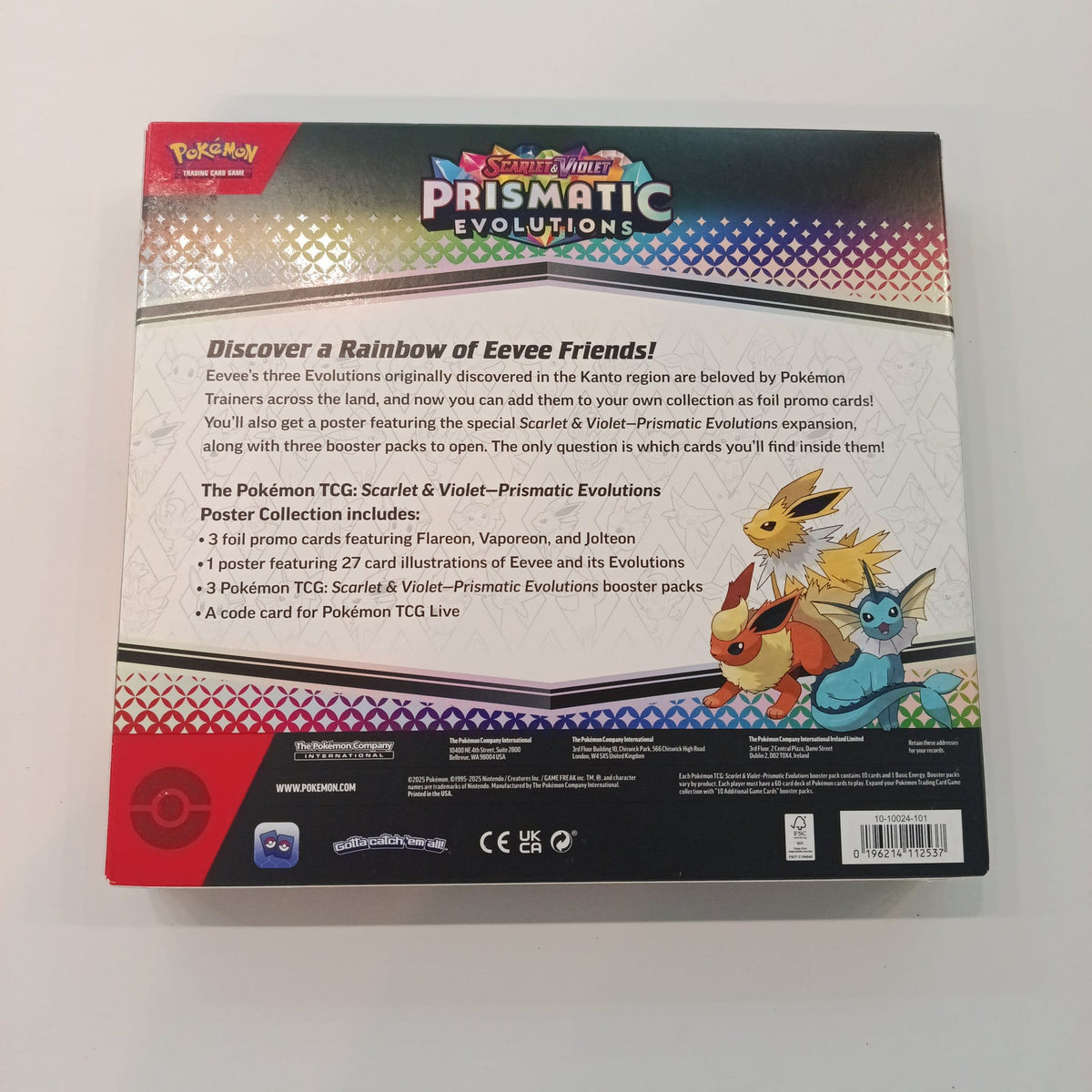 2025 Pokemon Scarlet & Violet Eevee, Flareon, Vaporeon, Jolteon - view 2