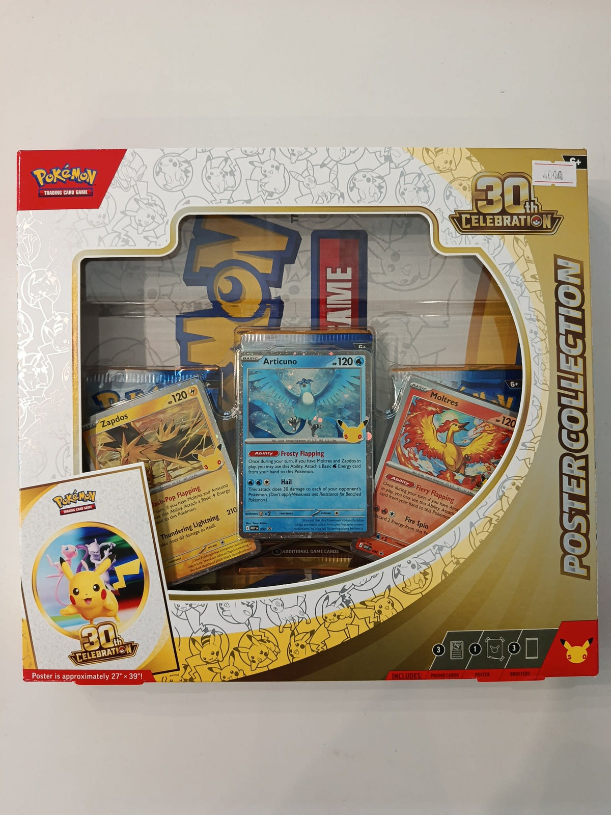 Pokemon 30th Celebration Articuno, Zapdos, Moltres Poster Collection 2026 (English)