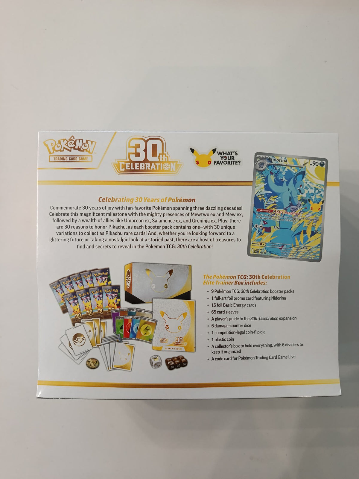 Pokemon TCG: 30th Celebration Pikachu Elite Trainer Box 2025 (English) - view 2