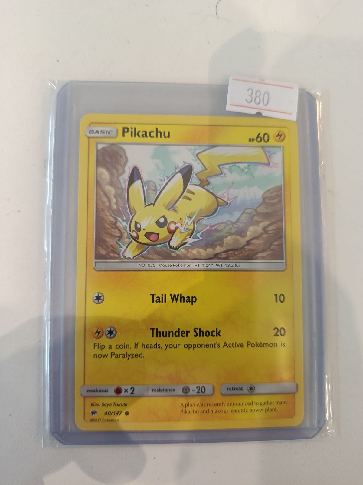 Pokemon Pikachu Burning Shadows #40/147 2017 (English)