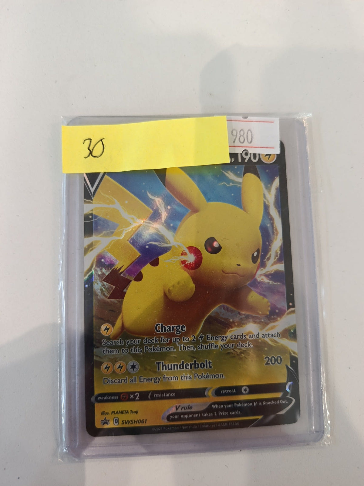 Pokemon Pikachu V SWSH061 #SWSH061 2021 (English)