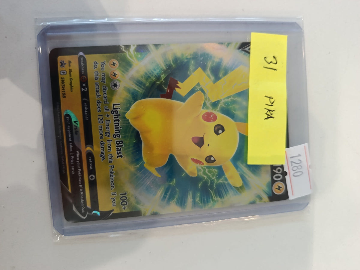 Pokemon Pikachu V SWSH198 #SWSH198 (English)