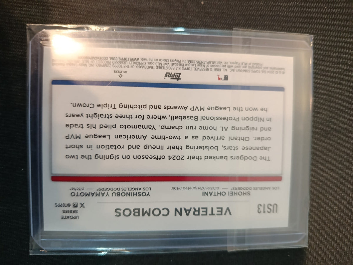 2024 Topps Update Series Veteran Combos Shohei Ohtani / Yoshinobu Yamamoto #US13 - view 2