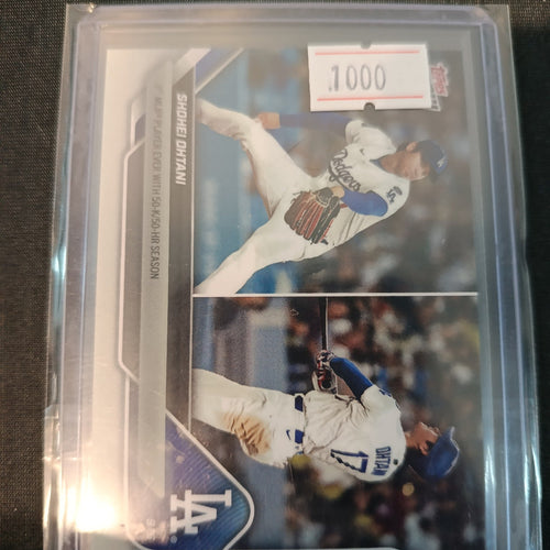 2025 Topps 1st MLB Player Ever With 50-K/50-HR Season Shohei Ohtani #721