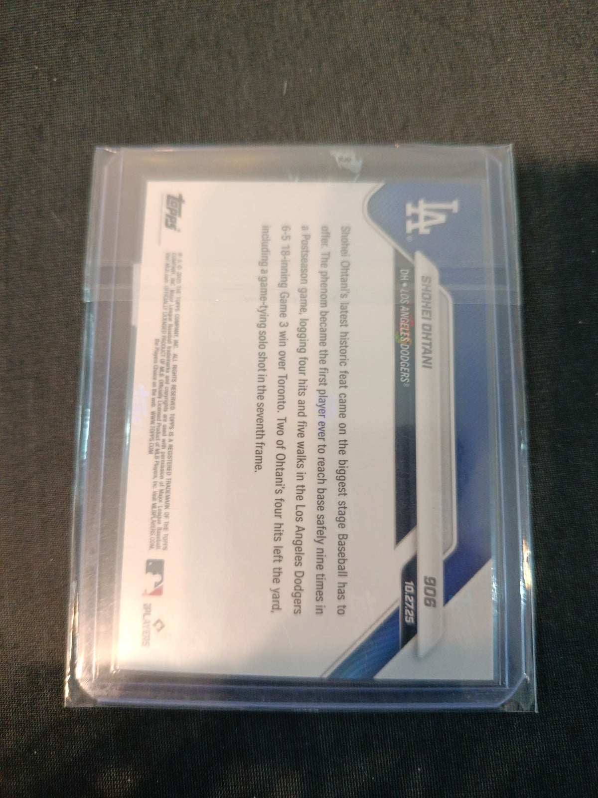 2024 Topps World Series Shohei Ohtani #906 - view 2