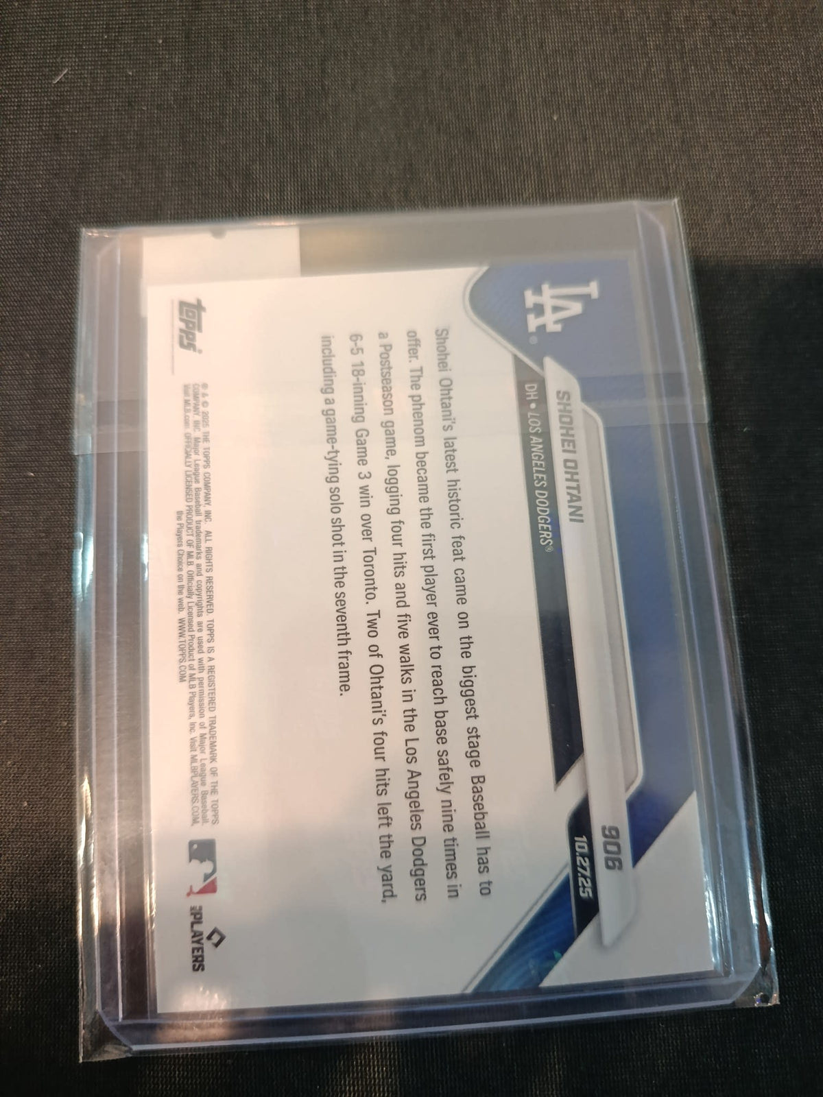 2024 Topps World Series Shohei Ohtani #906 - view 2