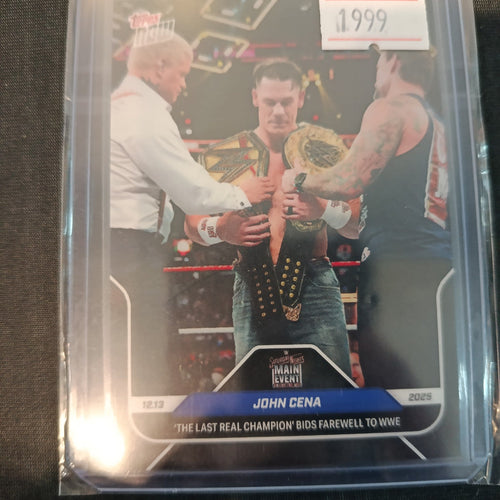 2025 WWE SummerSlam Main Event John Cena #12.19 CGC 8.5