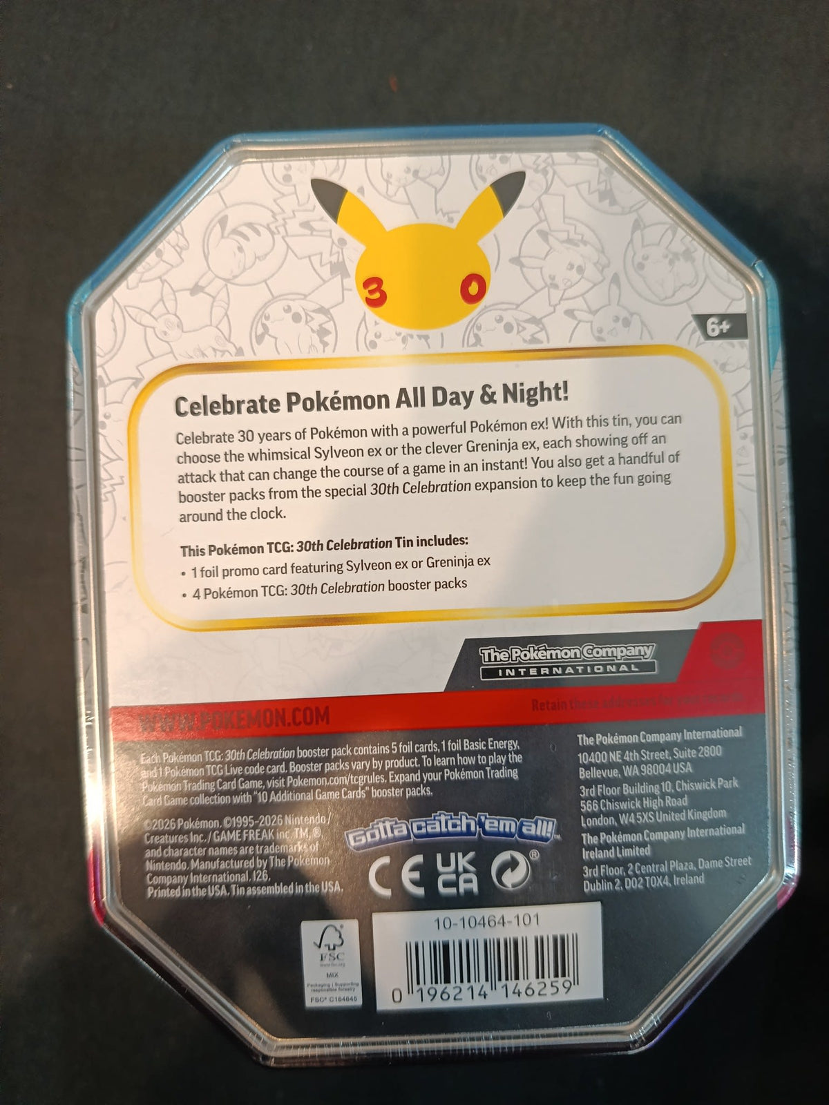 Pokemon 30th Celebration Greninja ex Tin 2026 (English) - view 2