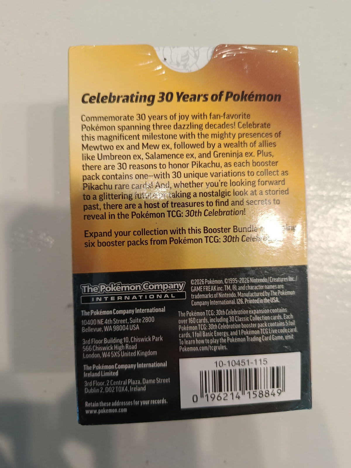 Pokemon 30th Celebration Pikachu Booster Bundle 2026 (English) - view 2