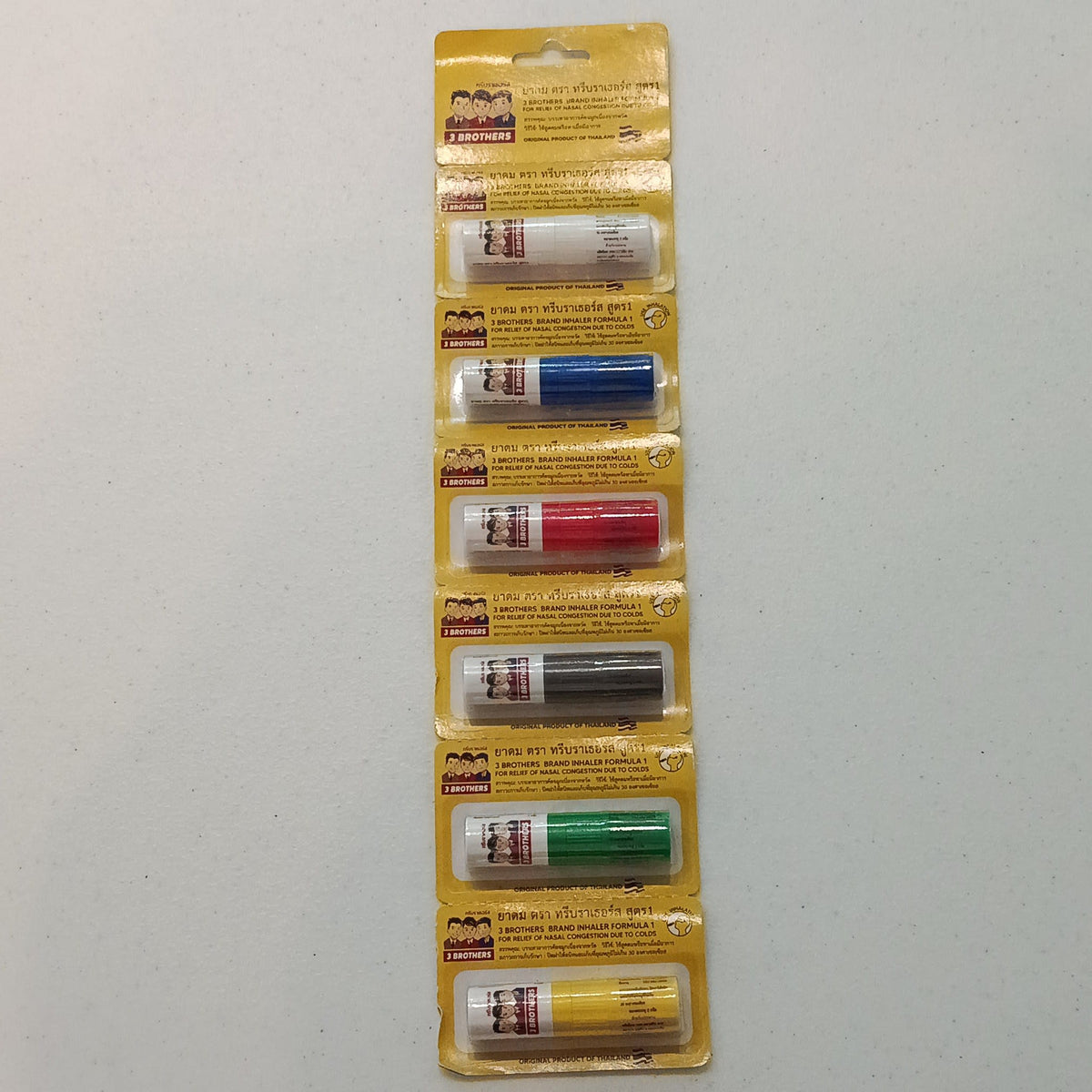 3 Brothers 3 Brothers Brand Inhaler Formula 1 Nasal Inhaler Formula 1 - 6-Pack Assorted Co