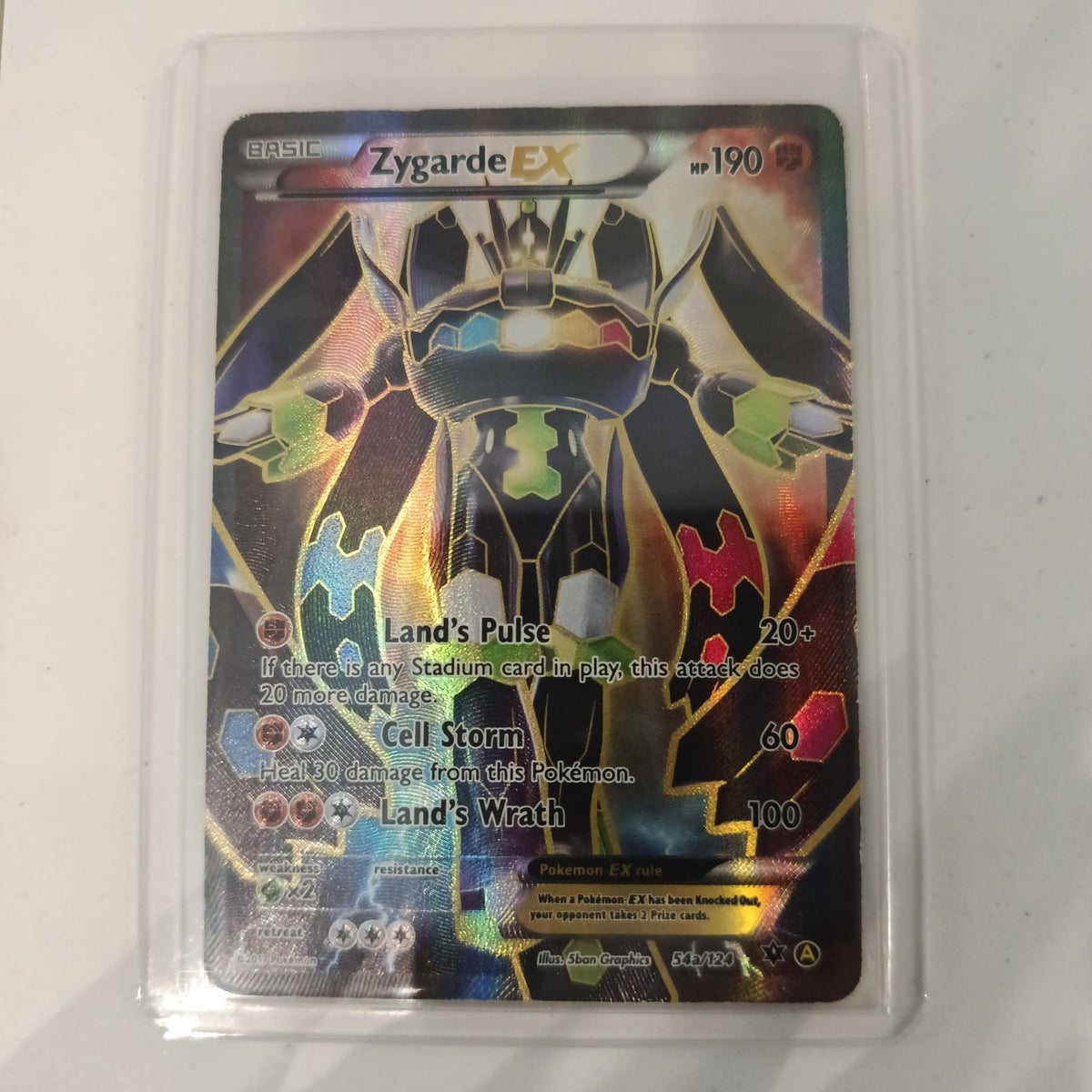 Pokemon Zygarde EX Fates Collide (XY10) #54a/124 2016 (English)