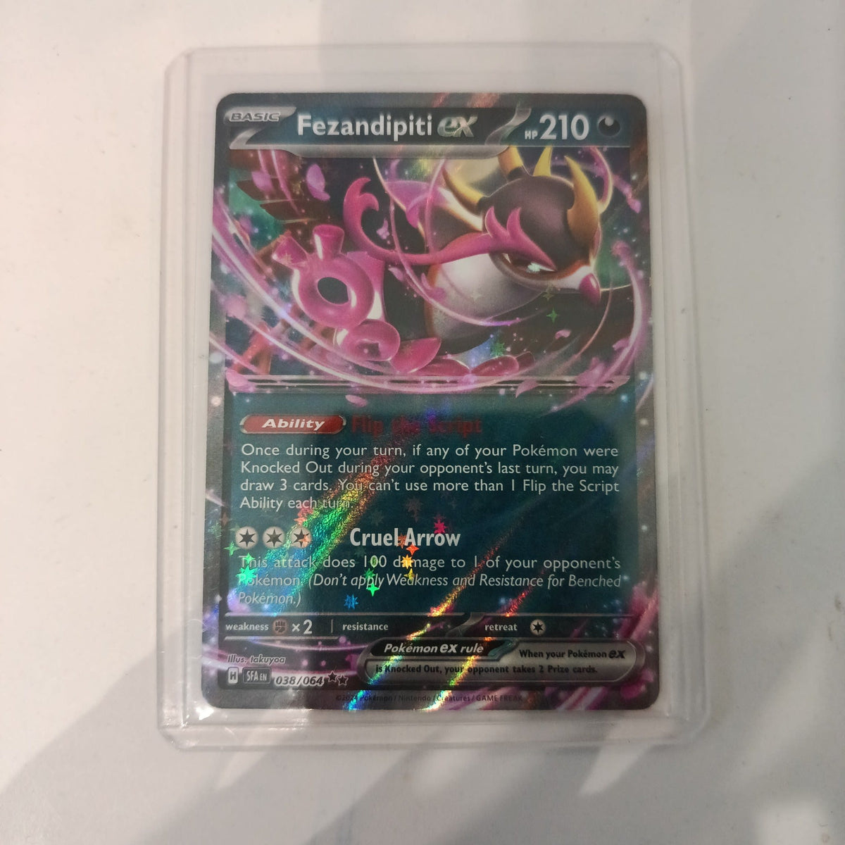 Pokemon Fezandipiti ex Shrouded Fable (SFA) #038/064 (English)