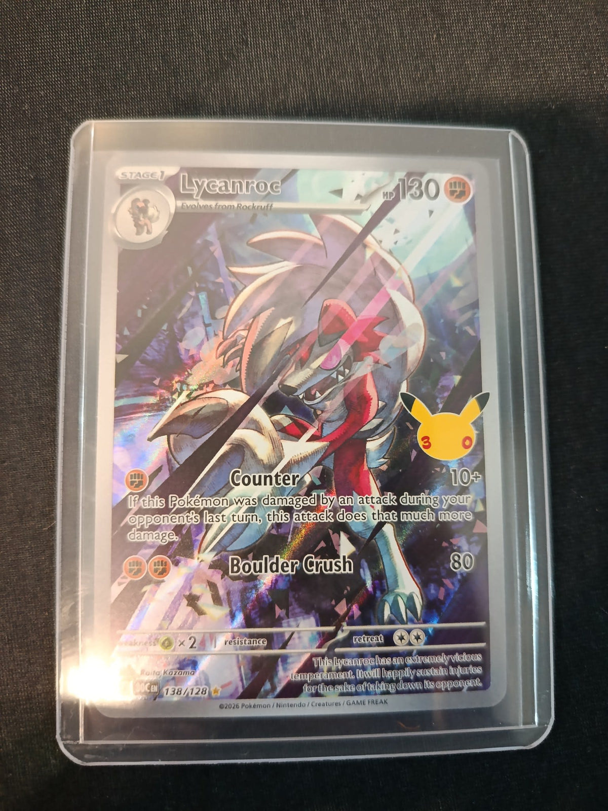 Pokemon Lycanroc MCim #138/128 2026 (English) 138/128