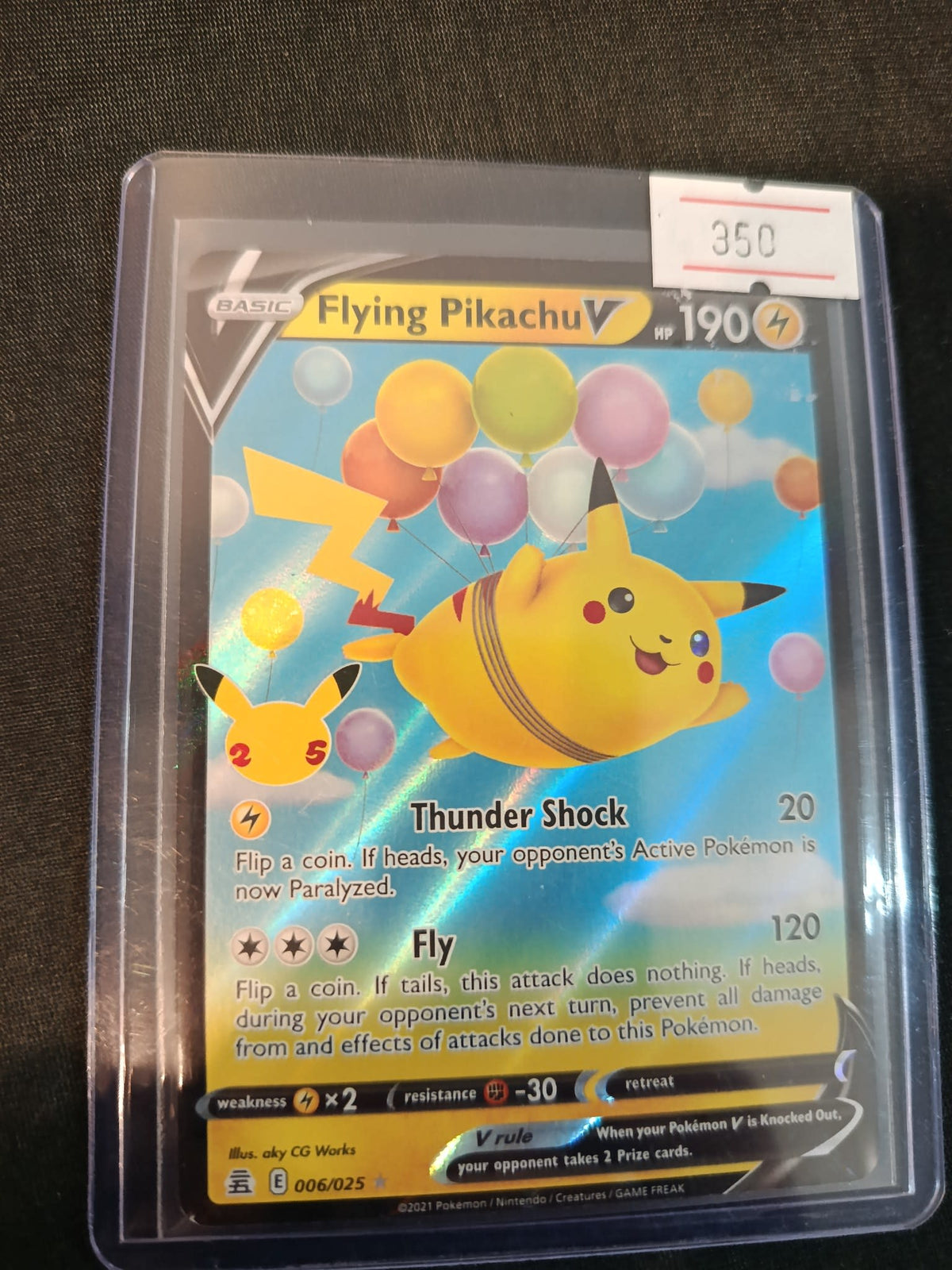 Pokemon Flying Pikachu V SWSH Celebrations (E) #006/025 2021 (English) 006/025