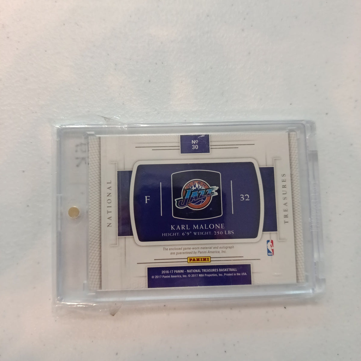 2016-17 Panini National Treasures Karl Malone #32 SK 5 - view 2
