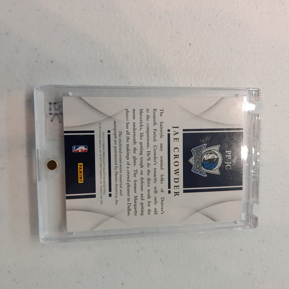 2011 Panini Immaculate Collection Jae Crowder Panini 5 - view 2