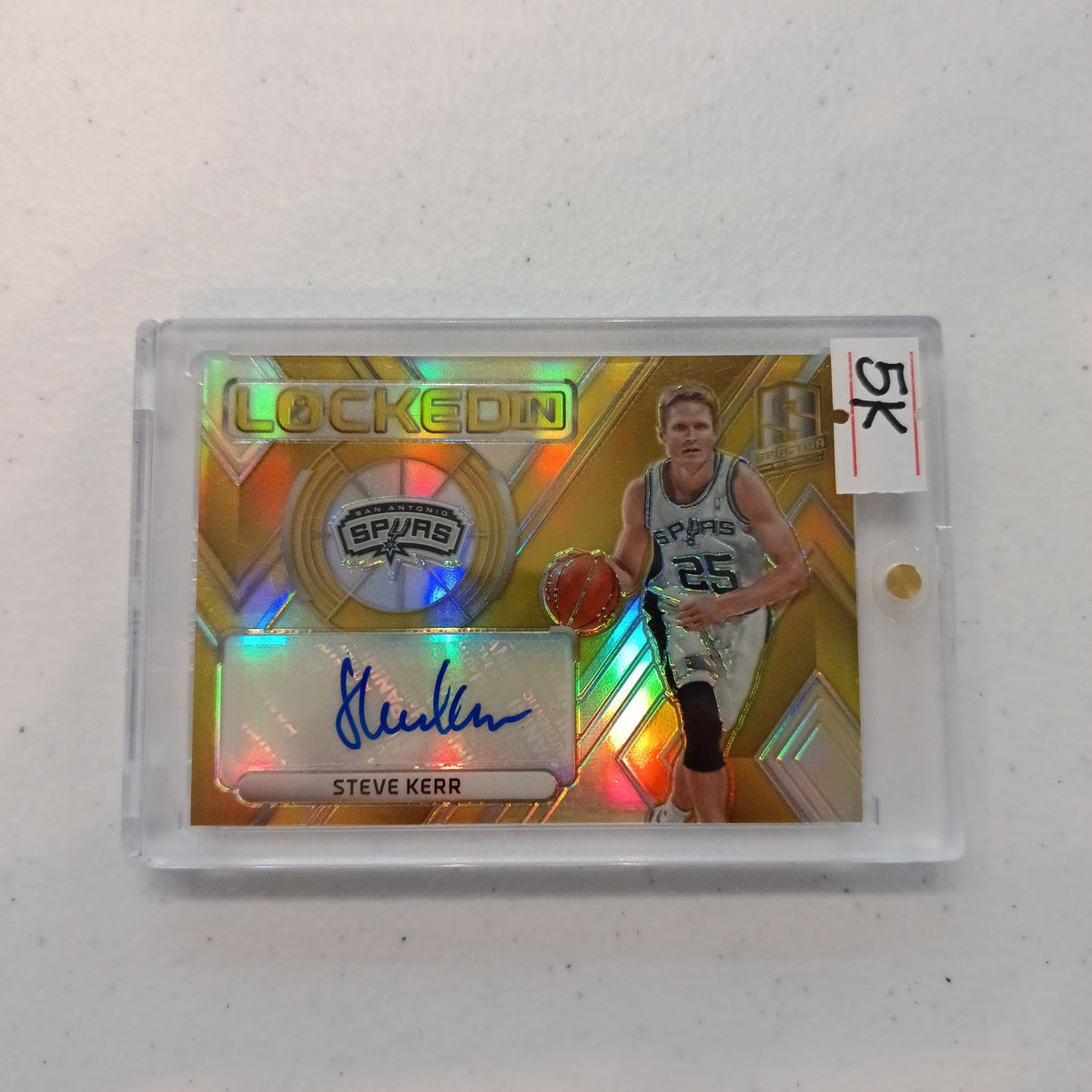 2017-18 Panini Spectra Locked In Steve Kerr Gold #LI-SKR