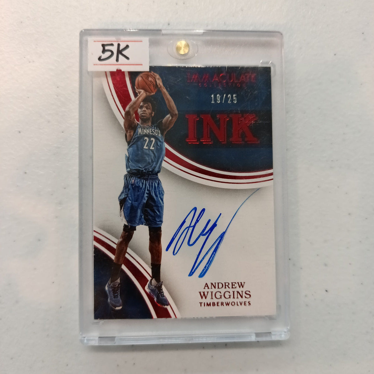 2015-16 Panini Immaculate Collection Ink Andrew Wiggins #IK-AWI