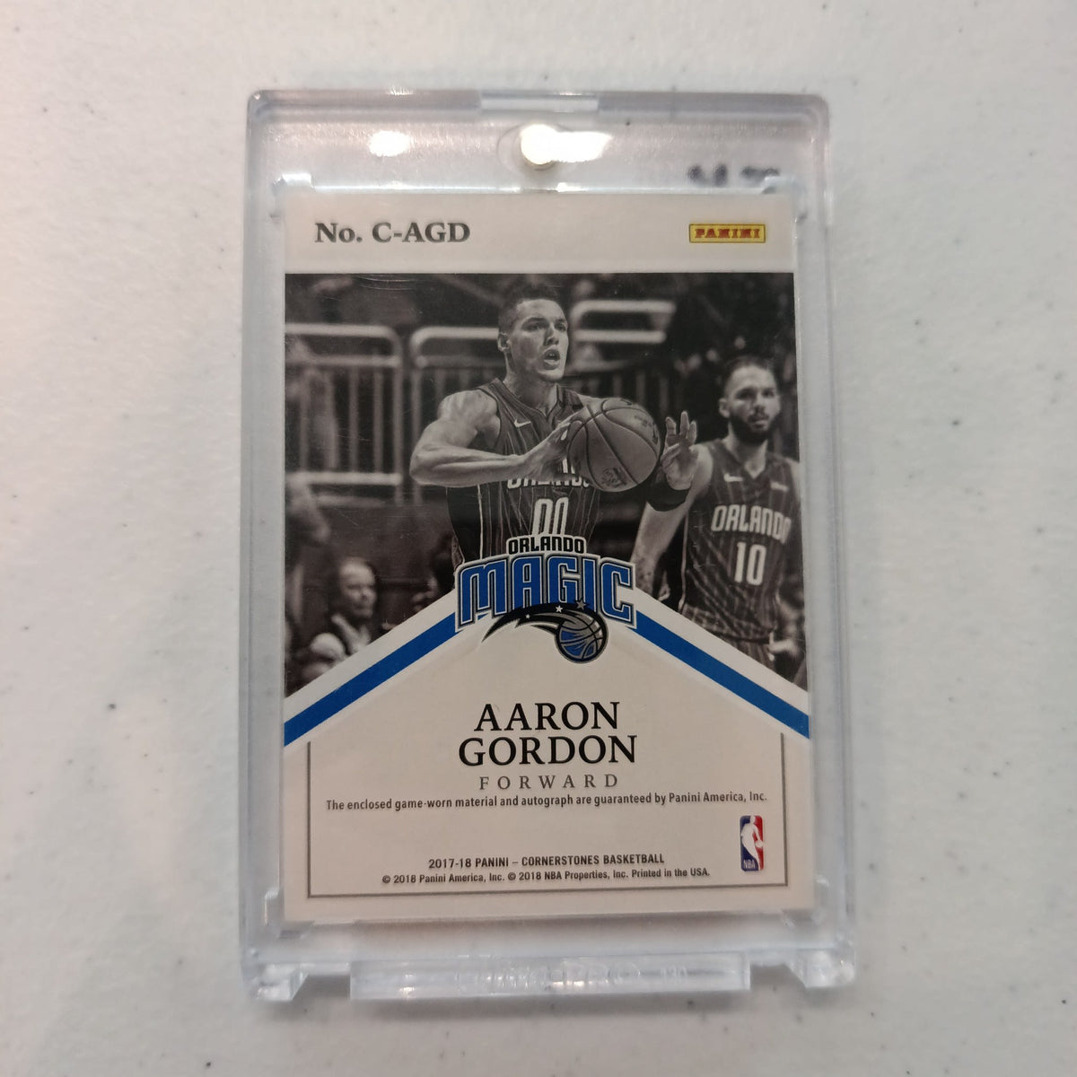 2017-18 Panini Cornerstones Basketball Cornerstones Aaron Gordon #C-AGD - view 2