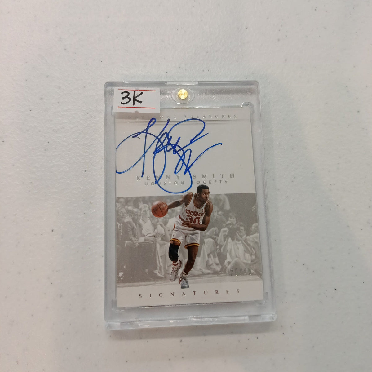 2014-15 Panini National Treasures Signatures Kenny Smith #S-KS