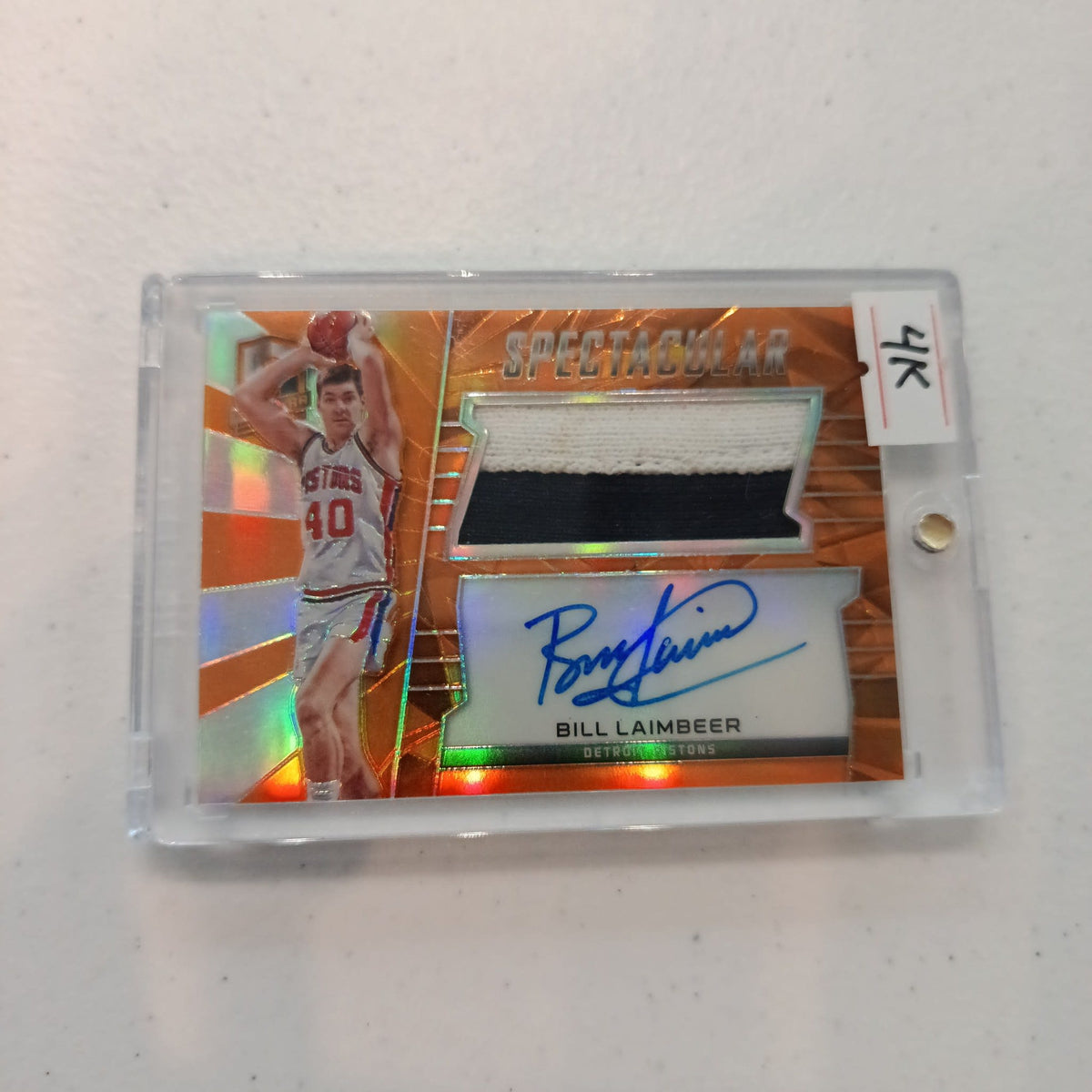 2015-16 Panini Spectra Spectacular Bill Laimbeer Orange /25 #SS-BL