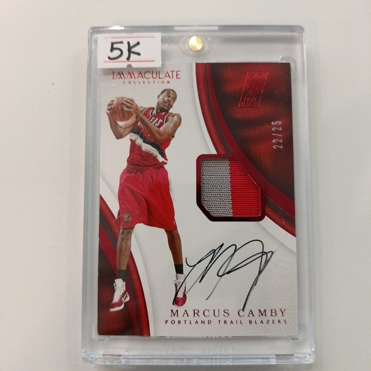 2016-17 Panini Immaculate Collection Patches Marcus Camby Red /25 #P-MC