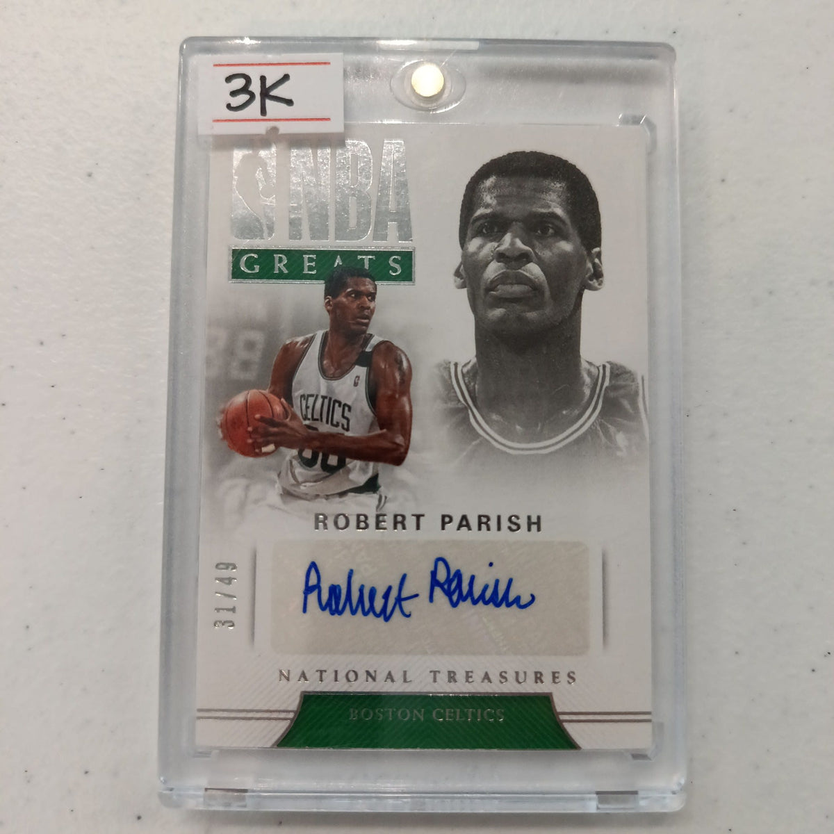 2017-18 Panini National Treasures NBA Greats Robert Parish #GS-RPS