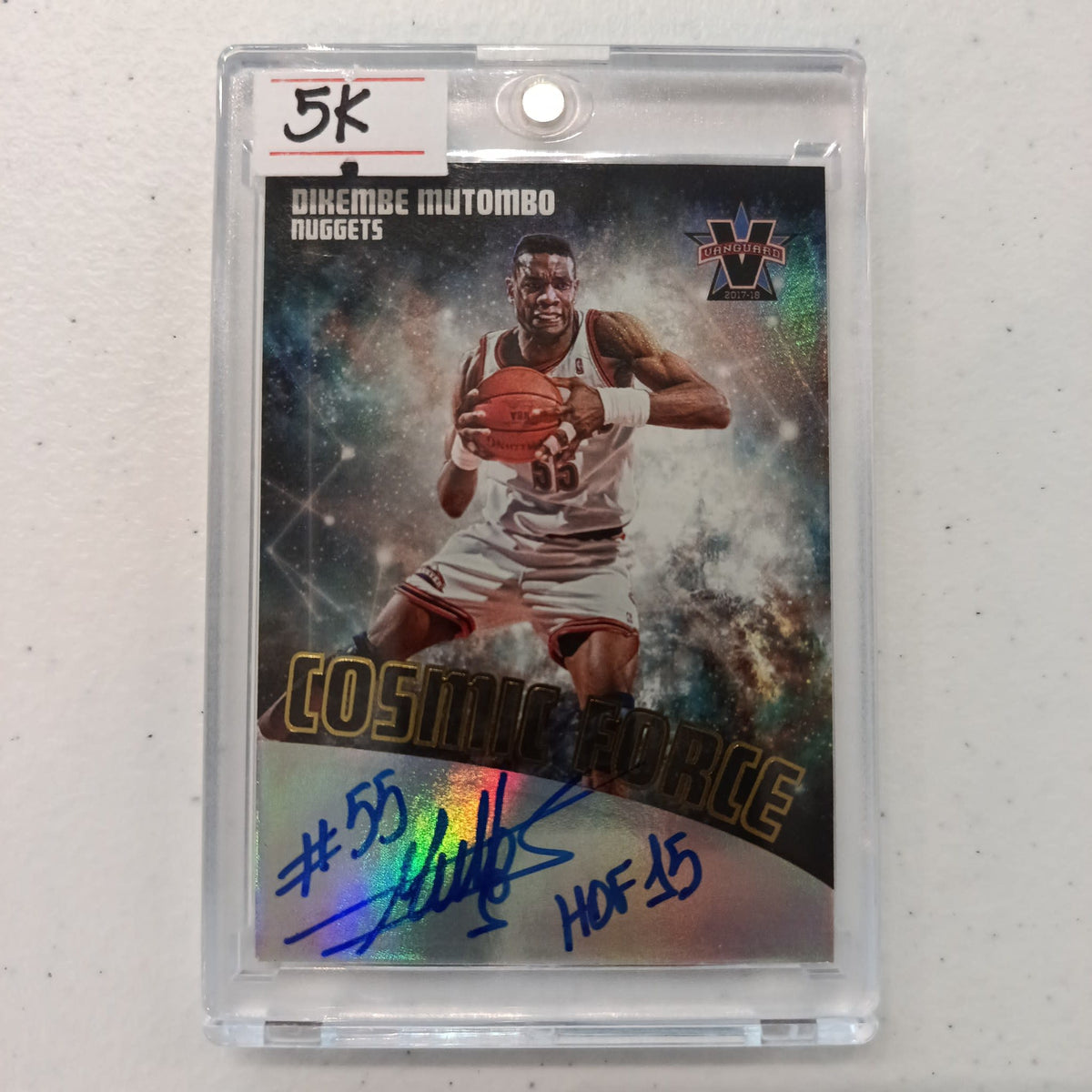2017-18 Panini Vanguard Cosmic Force Dikembe Mutombo #CF-DMB