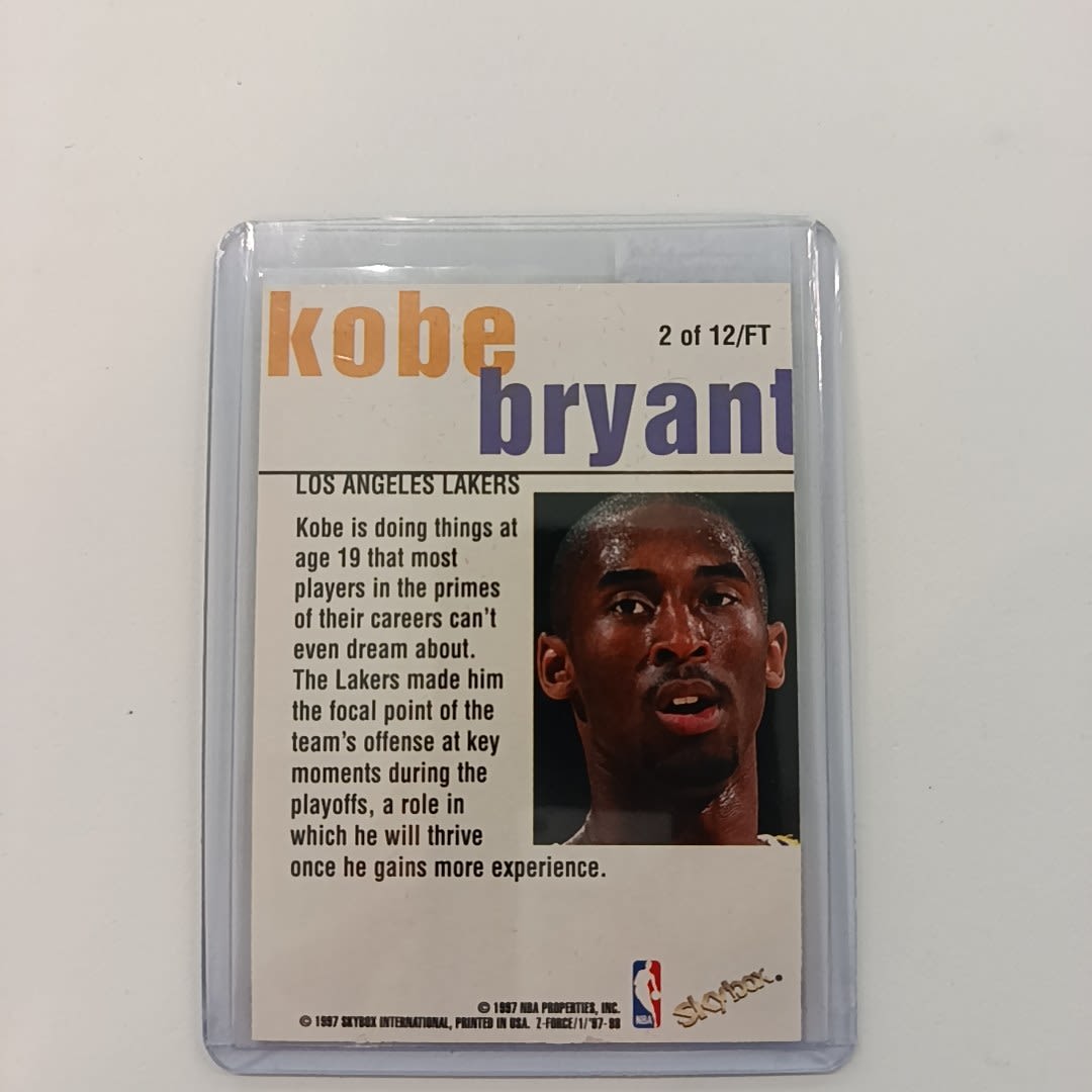 1997 Skybox Z-Force Fast Track Kobe Bryant #2 - view 2