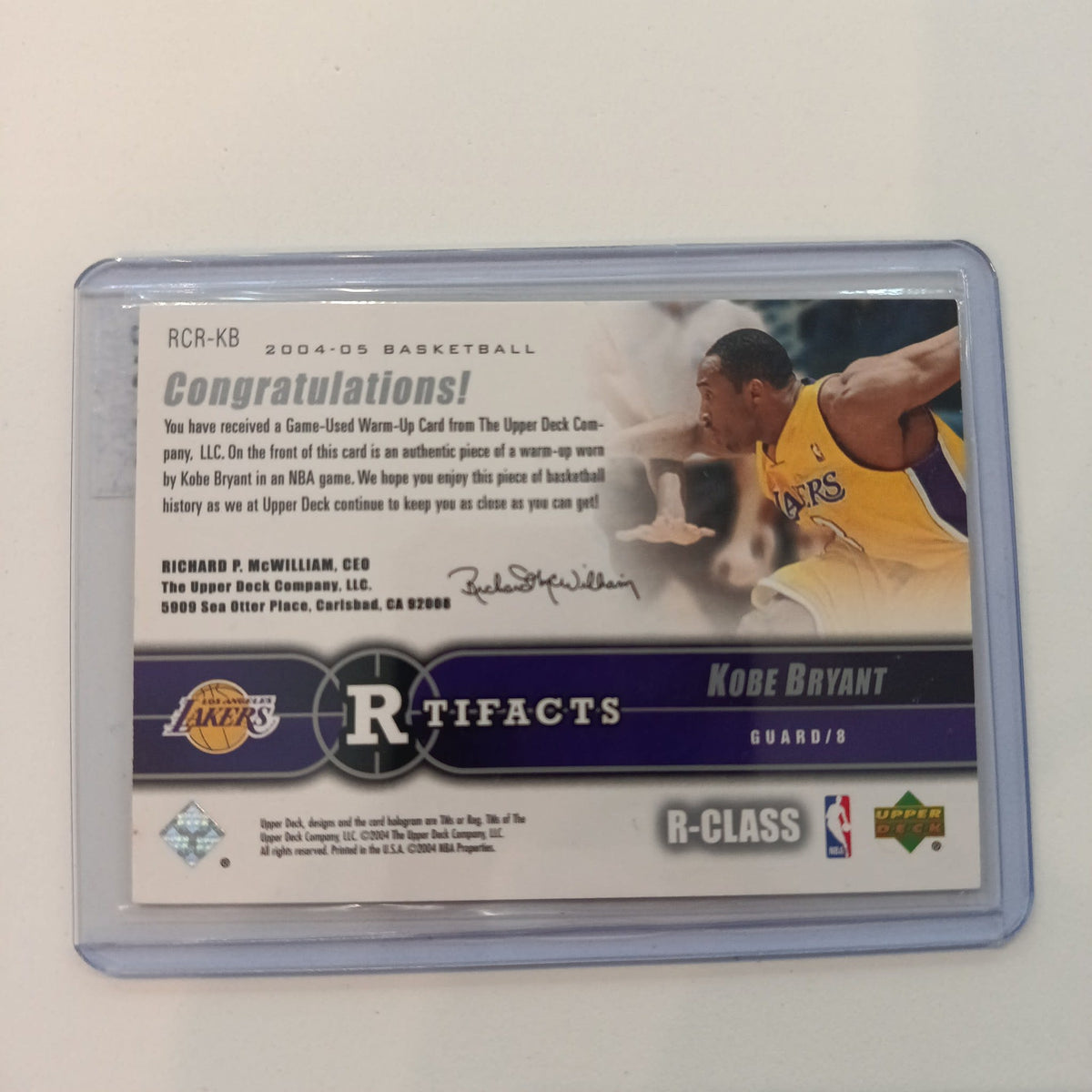 2004-05 Upper Deck Artifacts R-Class Kobe Bryant #RCR-KB - view 2