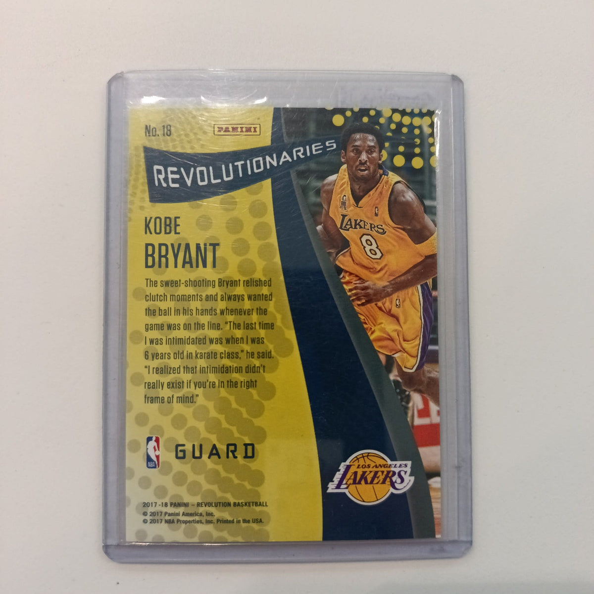 2017-18 Panini Revolution Revolutionaries Kobe Bryant #18 - view 2