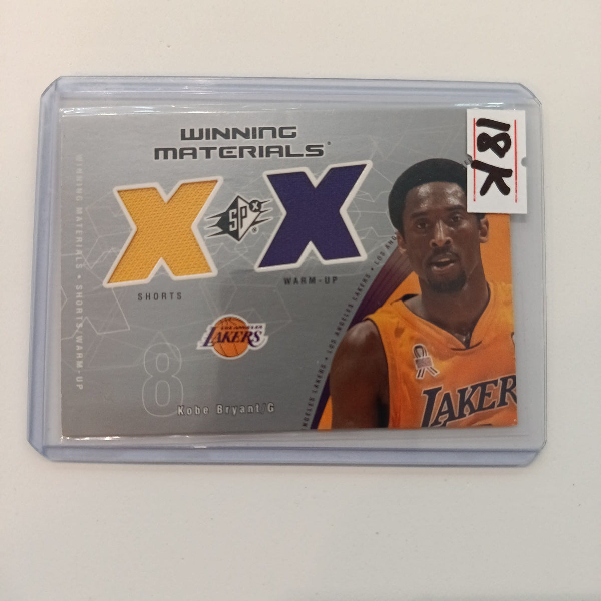 2002 Upper Deck SPx Winning Materials Kobe Bryant #KB-W