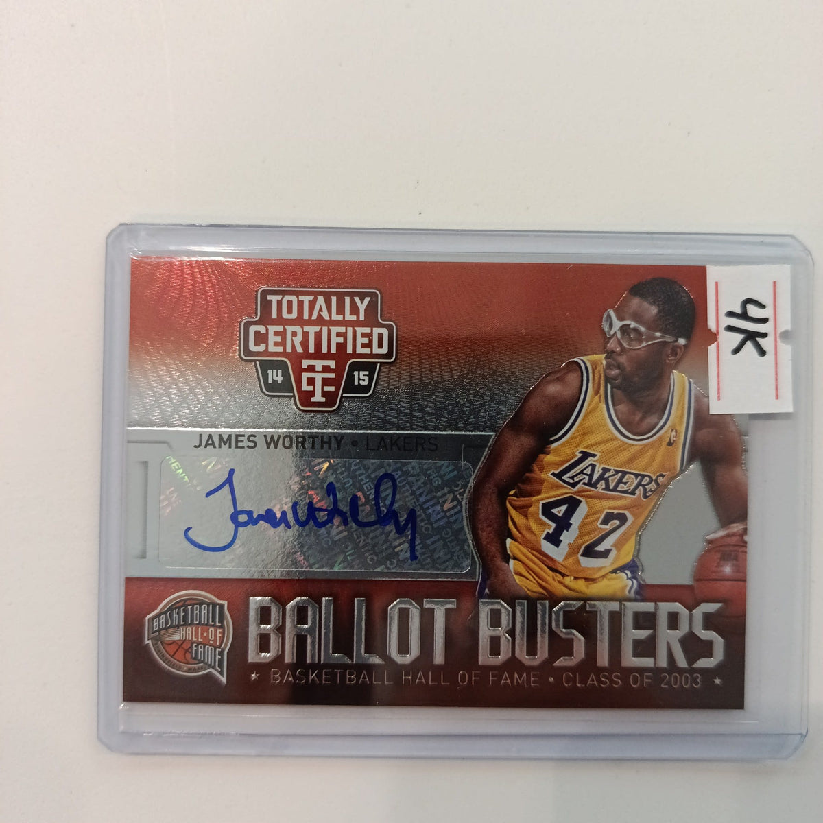 2014 Panini Totally Certified Ballot Busters James Worthy Red /60 #BB-JAW
