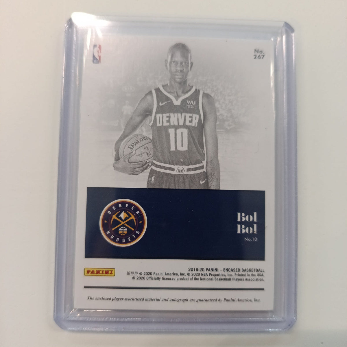 2019-20 Panini Encased Basketball Bol Bol #267 - view 2