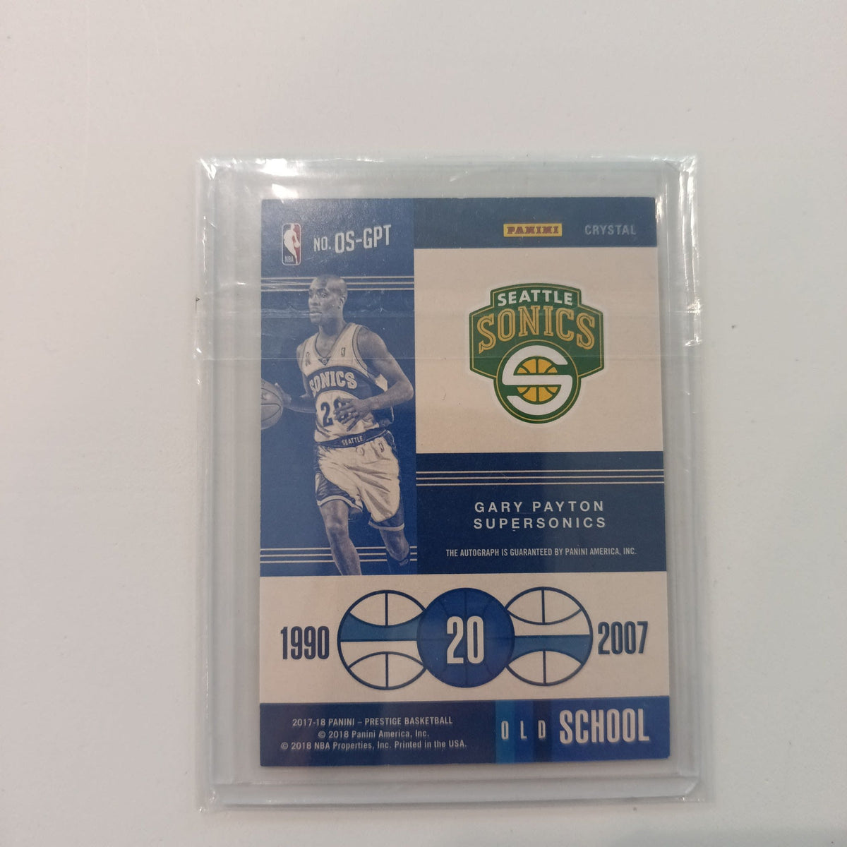 2017-18 Panini Prestige Old School Gary Payton Crystal #OS-GPT - view 2