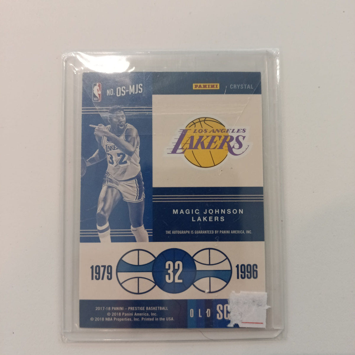 2017-18 Panini Prestige Old School Magic Johnson Crystal #OS-MJS - view 2