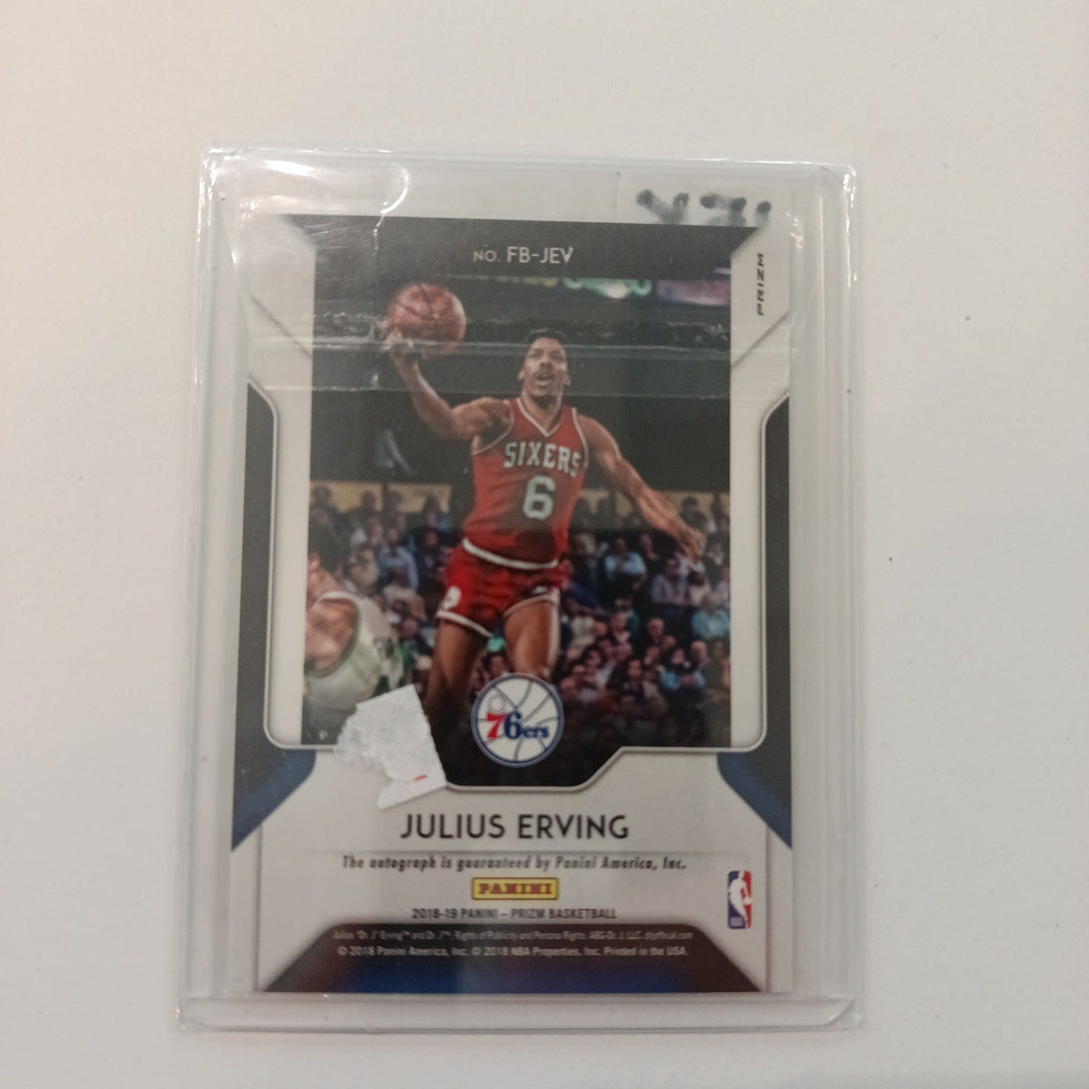 2018-19 Panini Prizm Fast Break Julius Erving Fast Break #FB-JEV - view 2