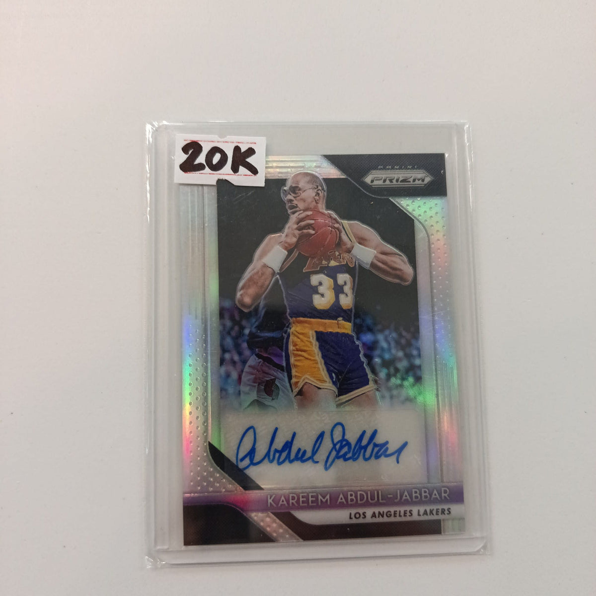 2018-19 Panini Prizm Signatures Kareem Abdul-Jabbar #S-KAJ